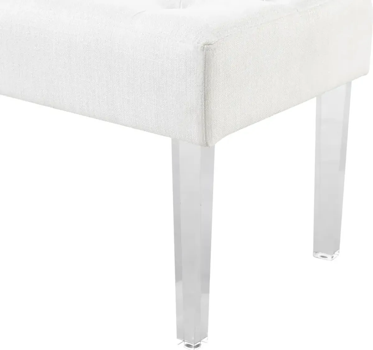 Kaylani Bench - White