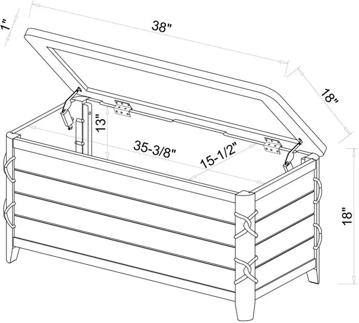 Shayla Cedar Chest - White