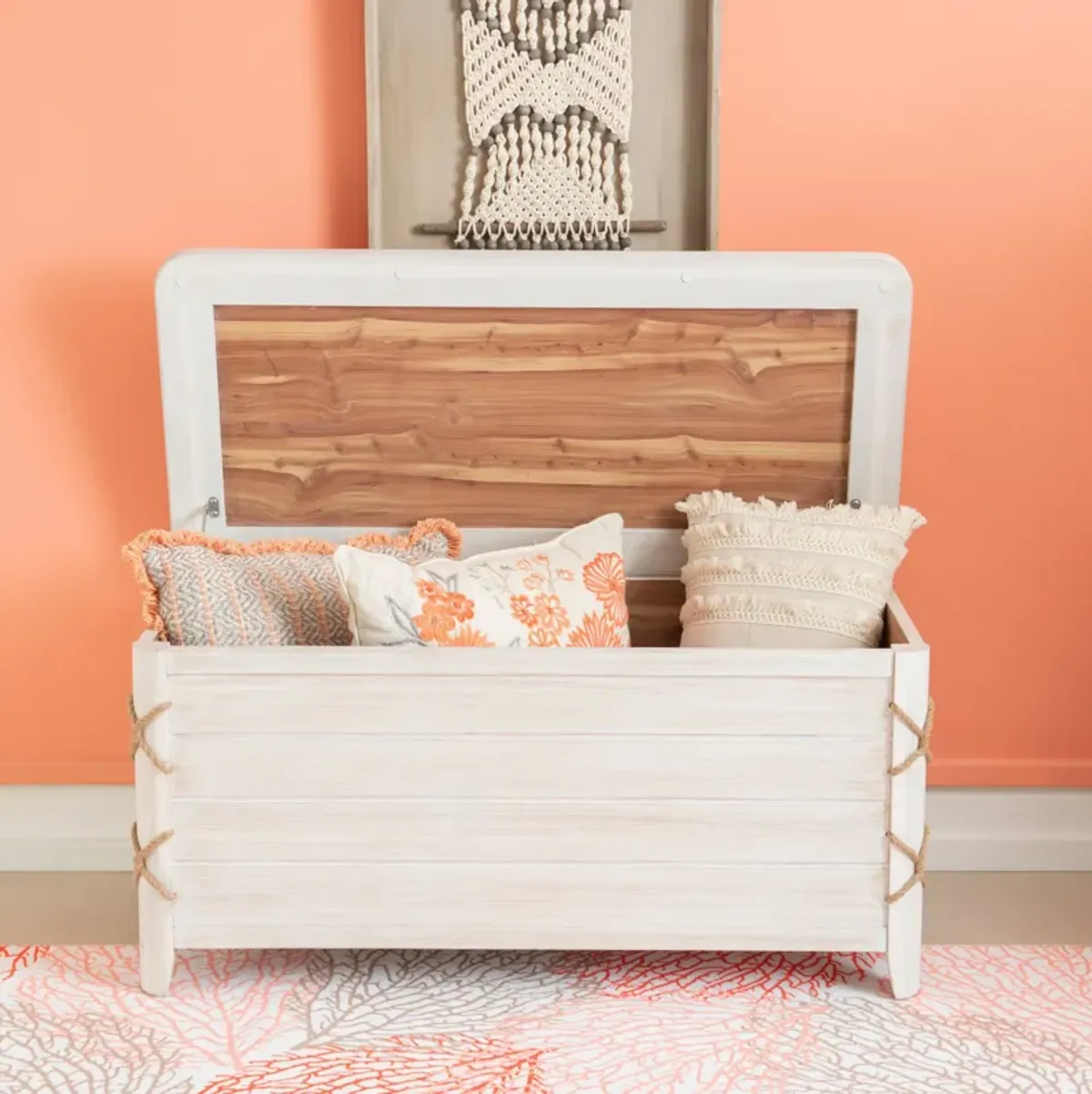 Shayla Cedar Chest - White