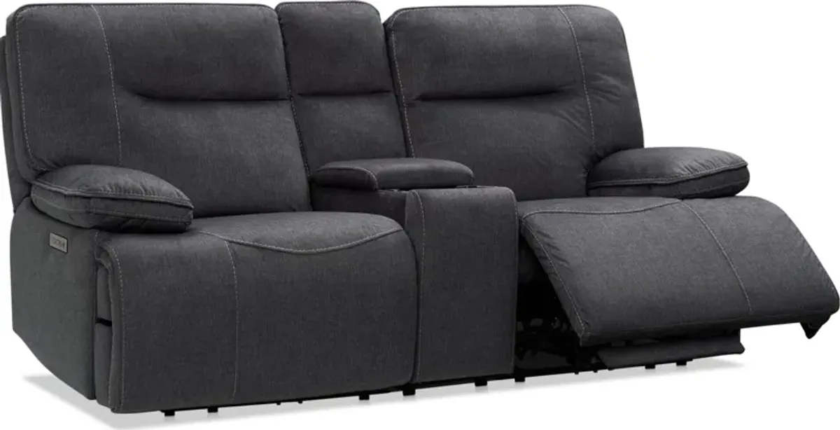 Warner Dual-Power Reclining Loveseat