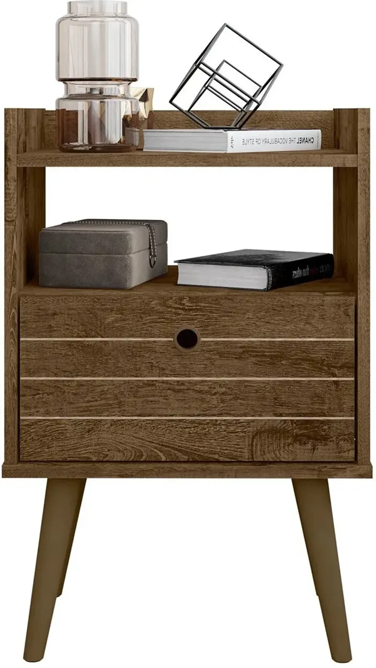 Marlo Nightstand - Rustic Brown