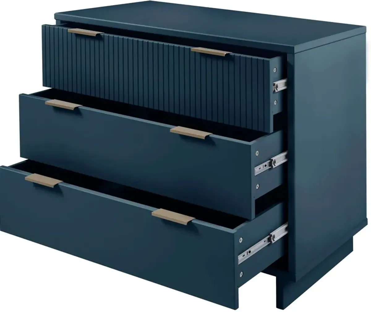 Kenya 3 Drawer Dresser - Midnight Blue