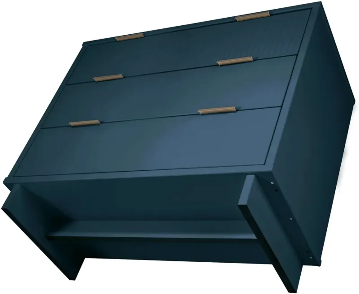 Kenya 3 Drawer Dresser - Midnight Blue