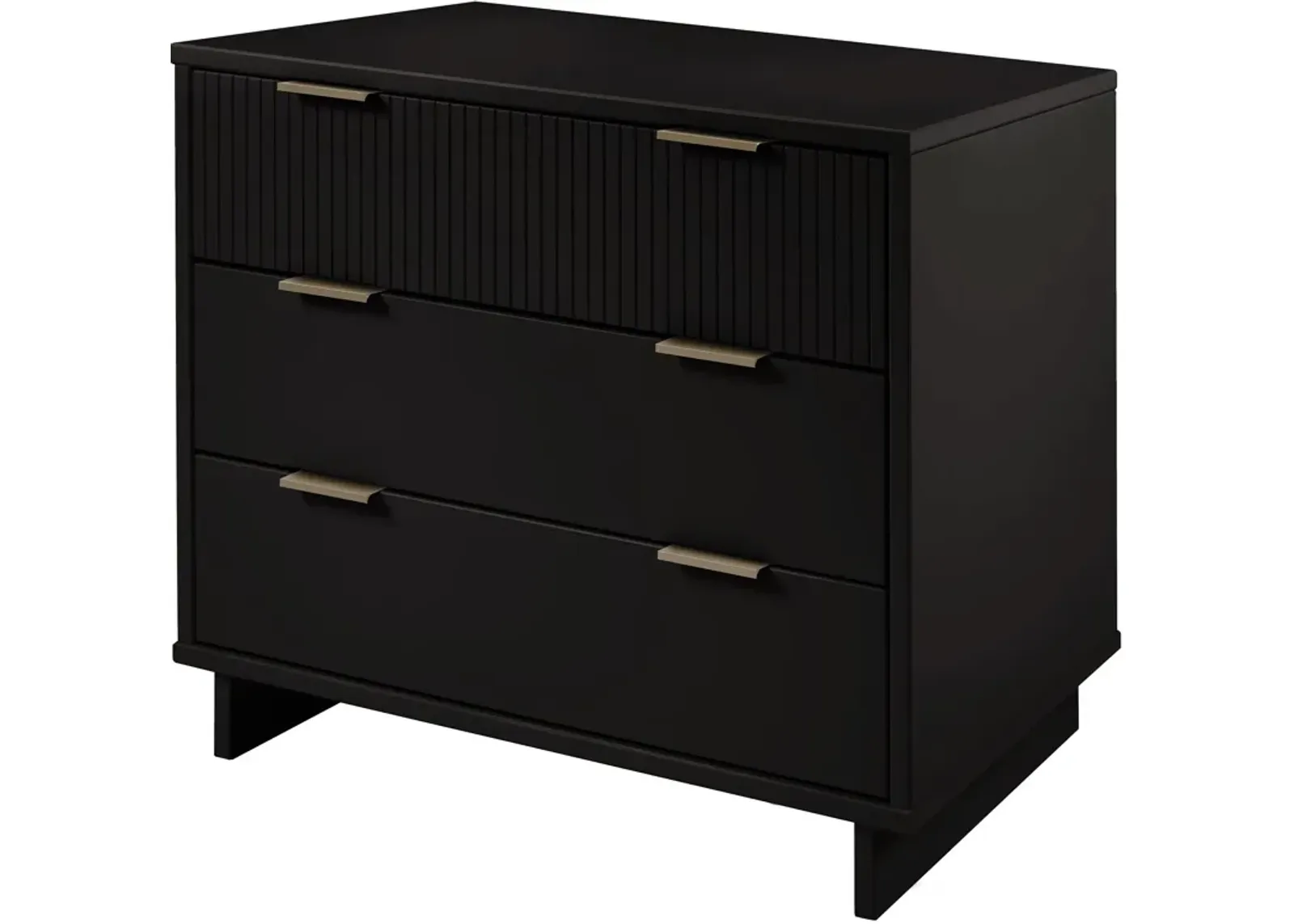 Kenya 3 Drawer Dresser - Black