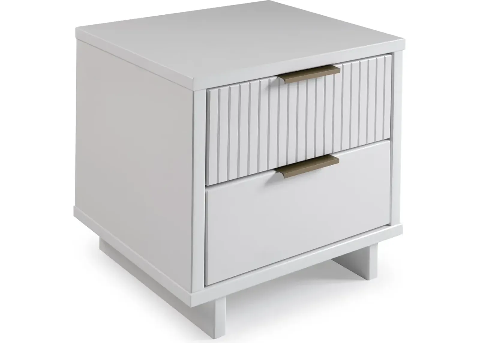 Kenya 2 Drawer Nightstand - White