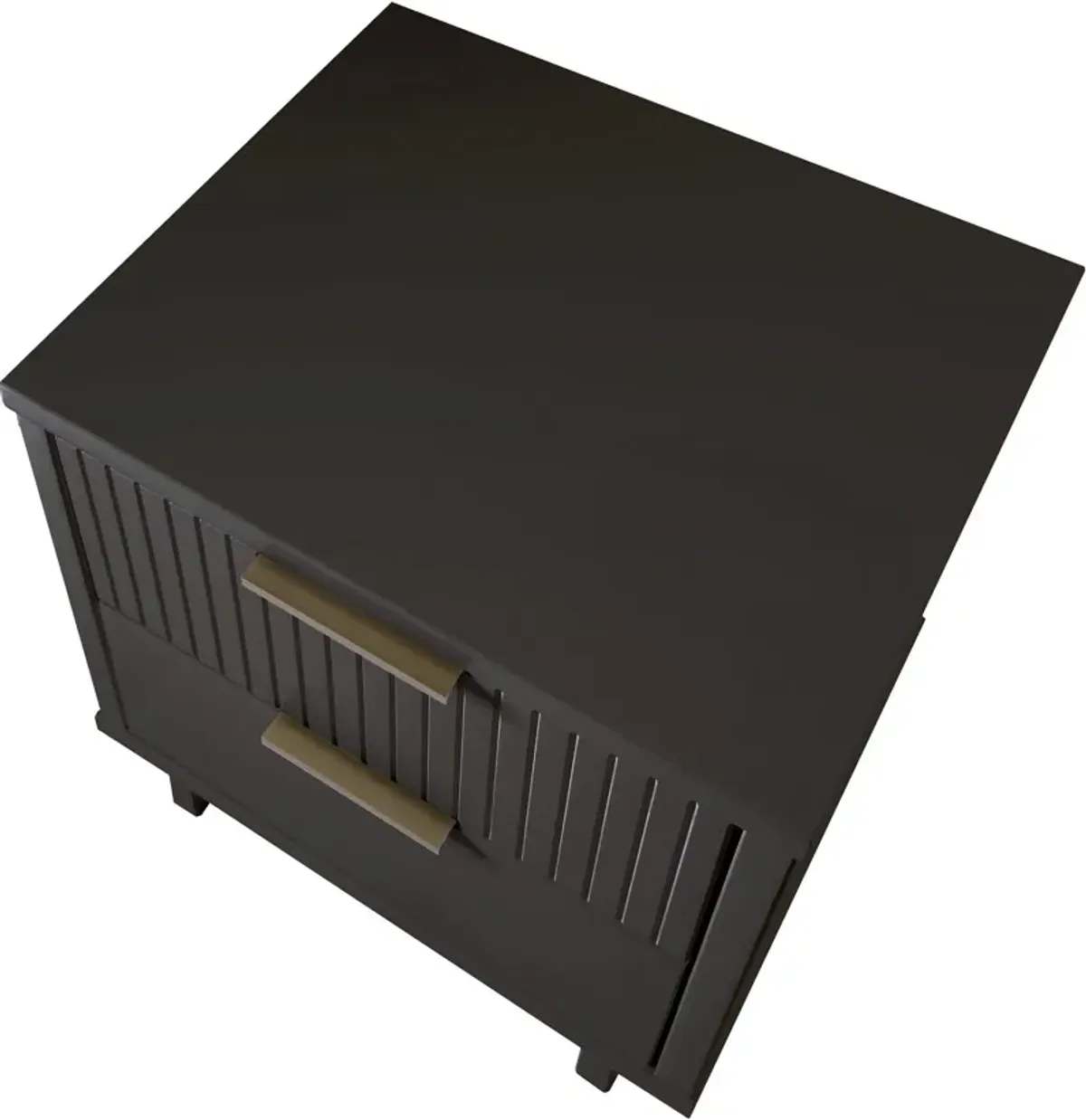 Kenya 2 Drawer Nightstand - Dark Grey