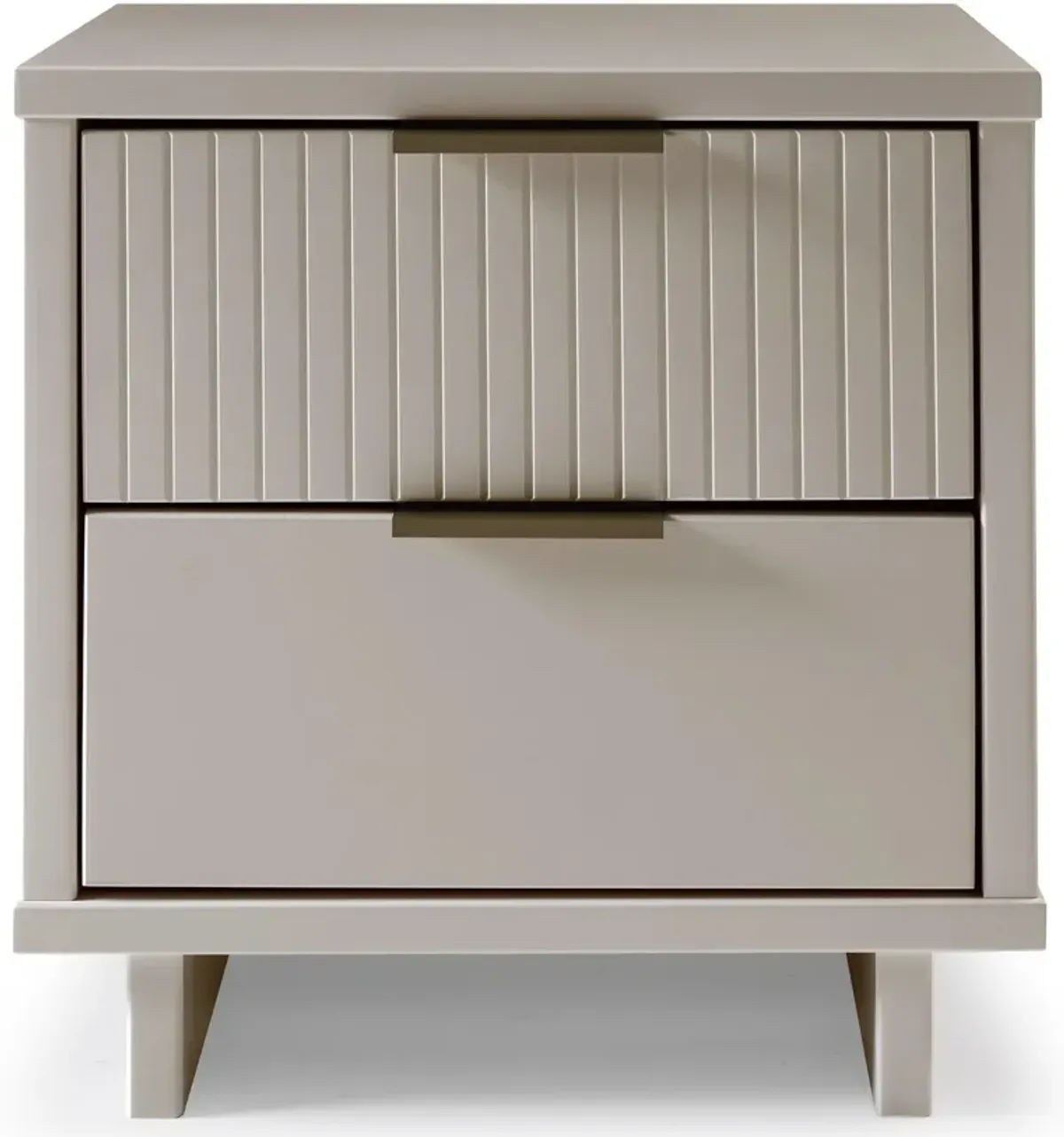 Kenya 2 Drawer Nightstand - Light Grey