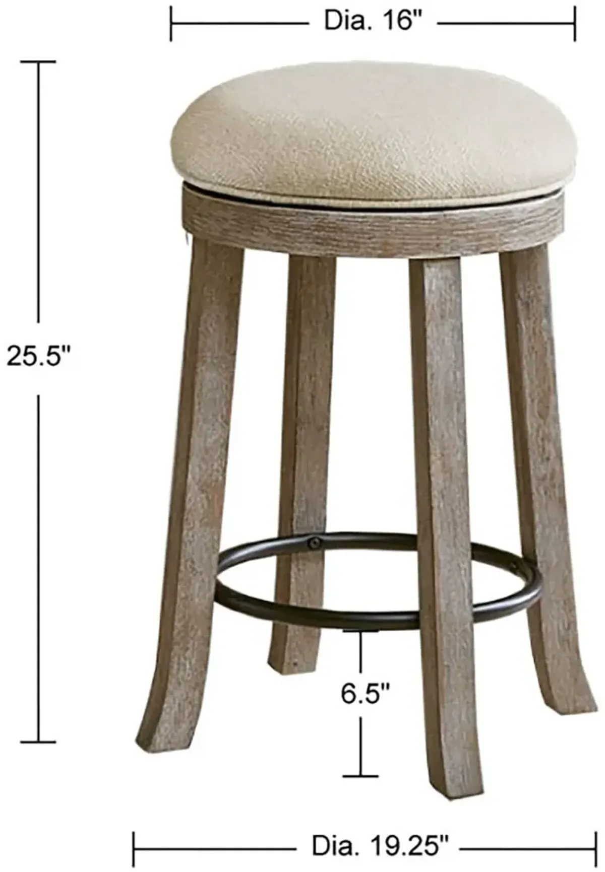 Anna Swivel Counter-Height Stool