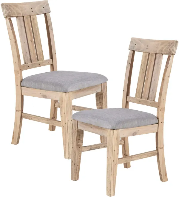 Rosario Set of 2 Dining Chairs - Natural