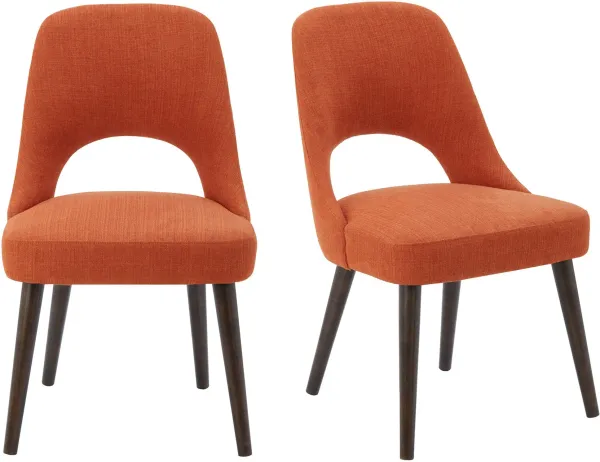 Lenore Set of 2 Dining Chairs - Orange