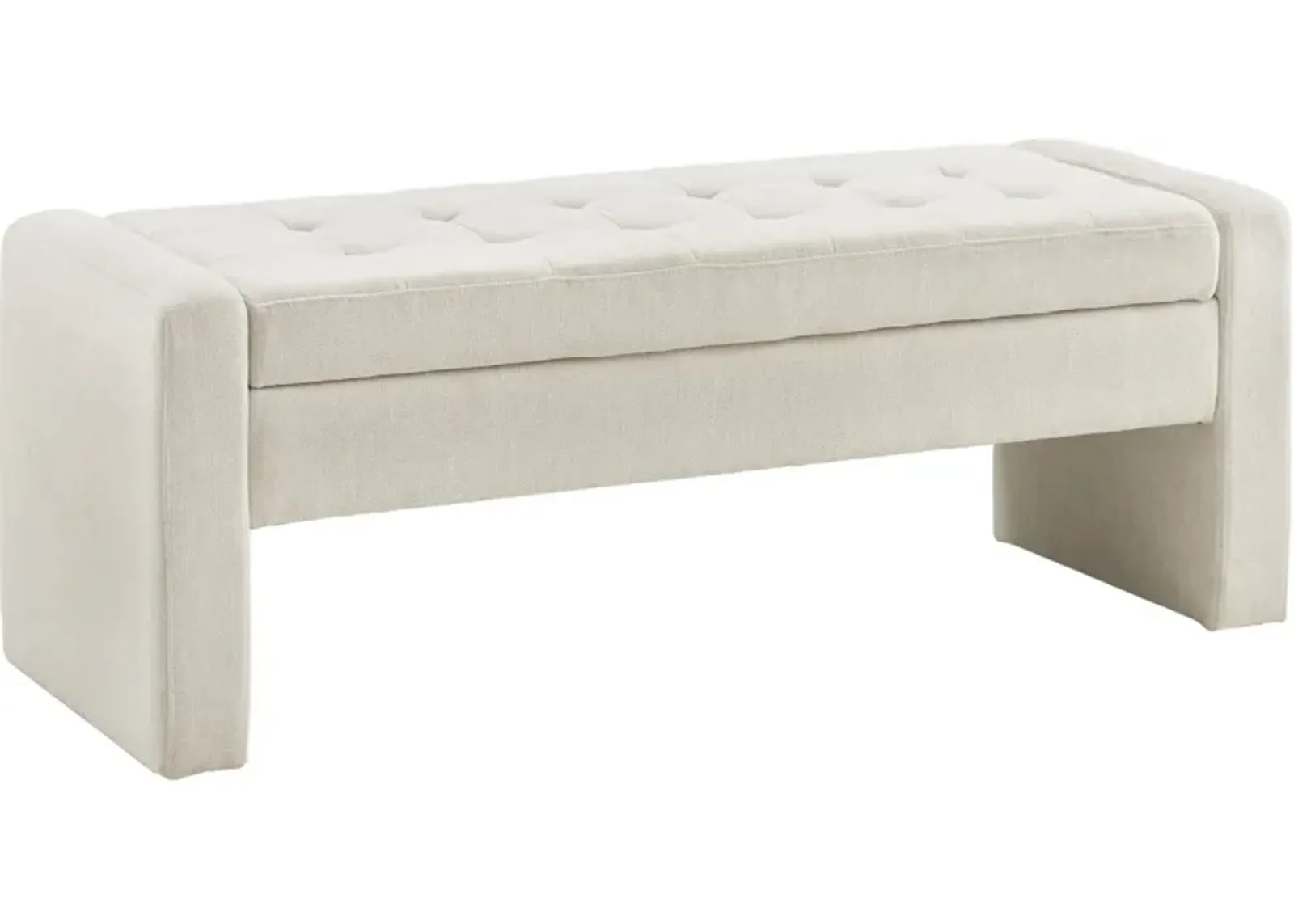 Edmond Storage Bench - White