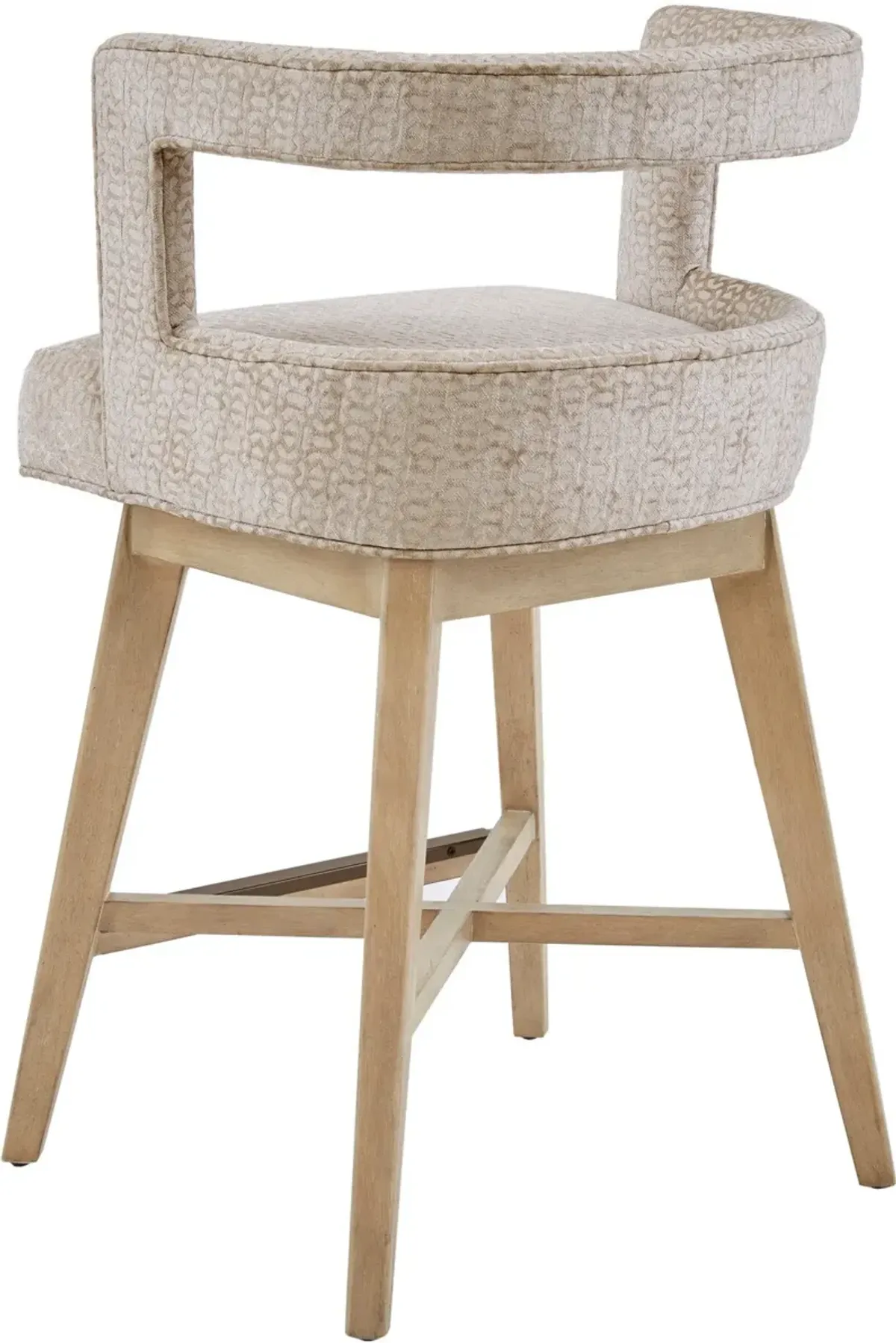 Everette Swivel Counter-Height Stool - Cream