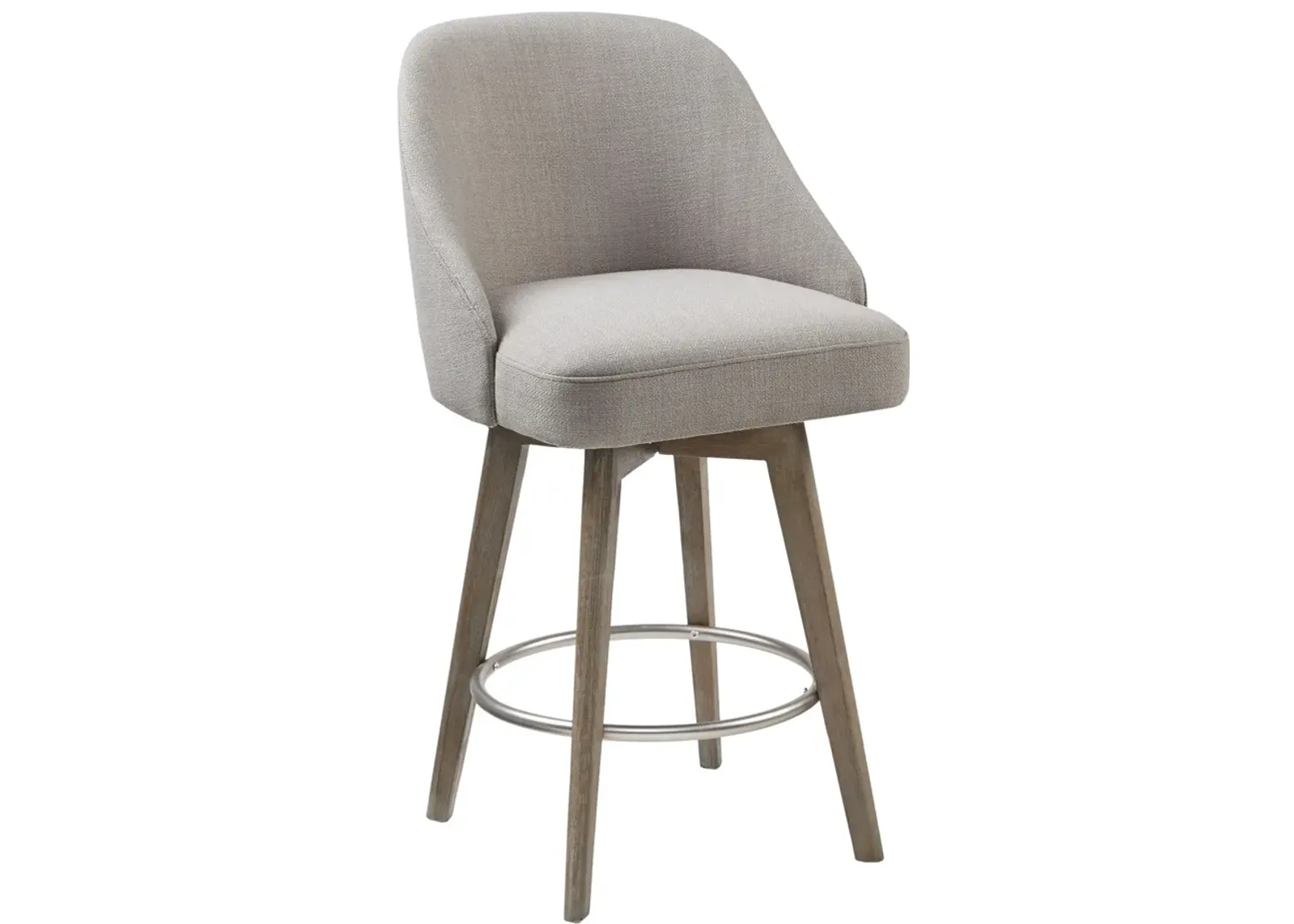 Denton Swivel Counter-Height Stool - Gray