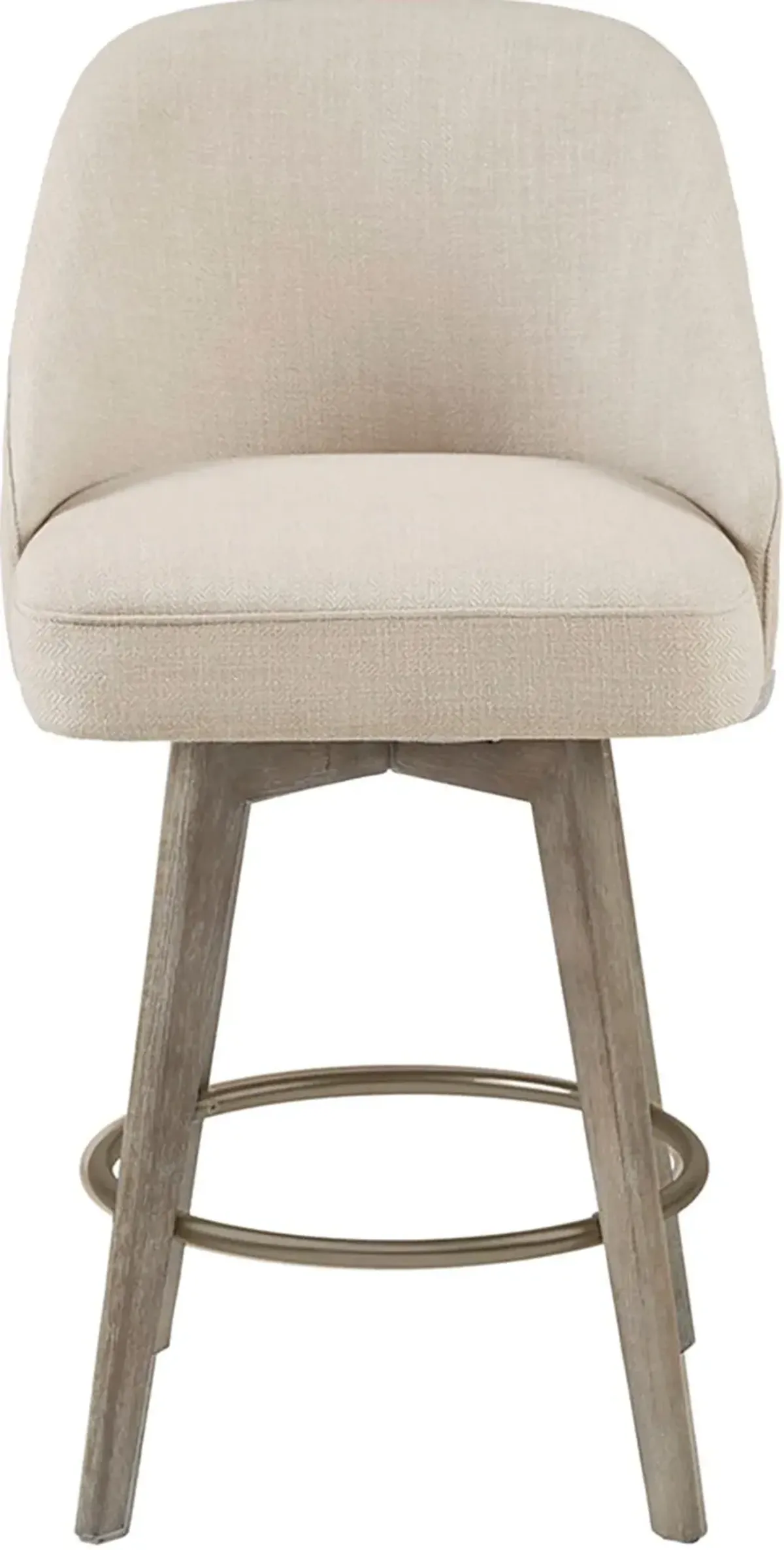 Denton Swivel Counter-Height Stool - Cream