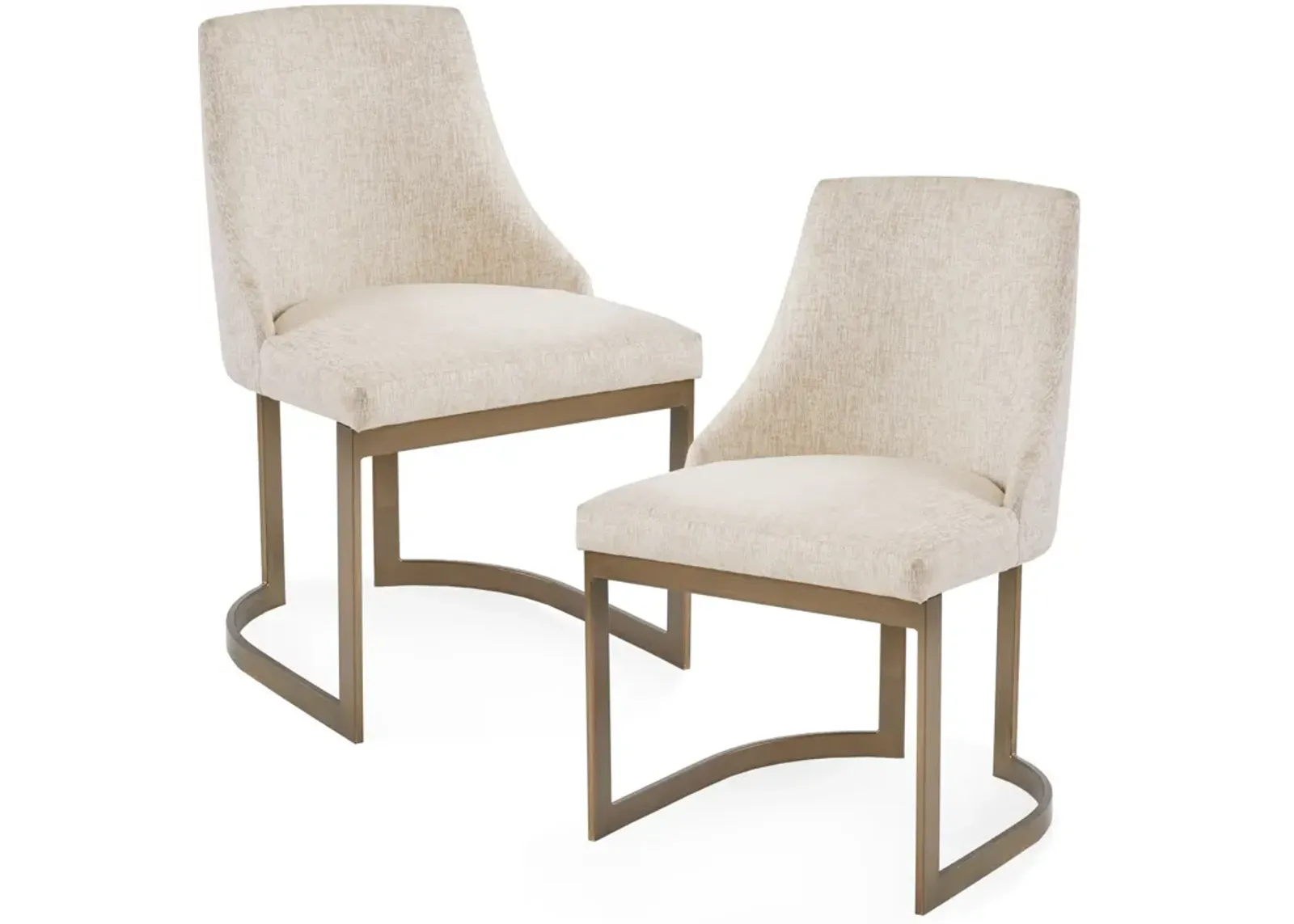 Hayes Set of 2 Dining Chairs - Cream