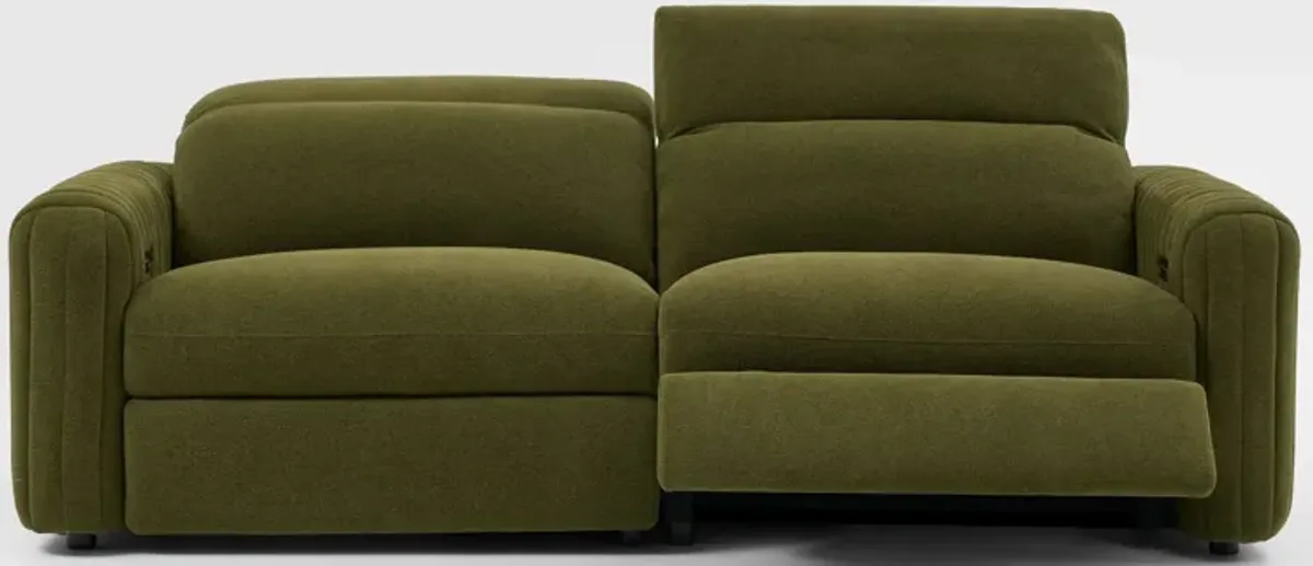 Soho Dual-Power Reclining 2-Piece Sofa - Peat