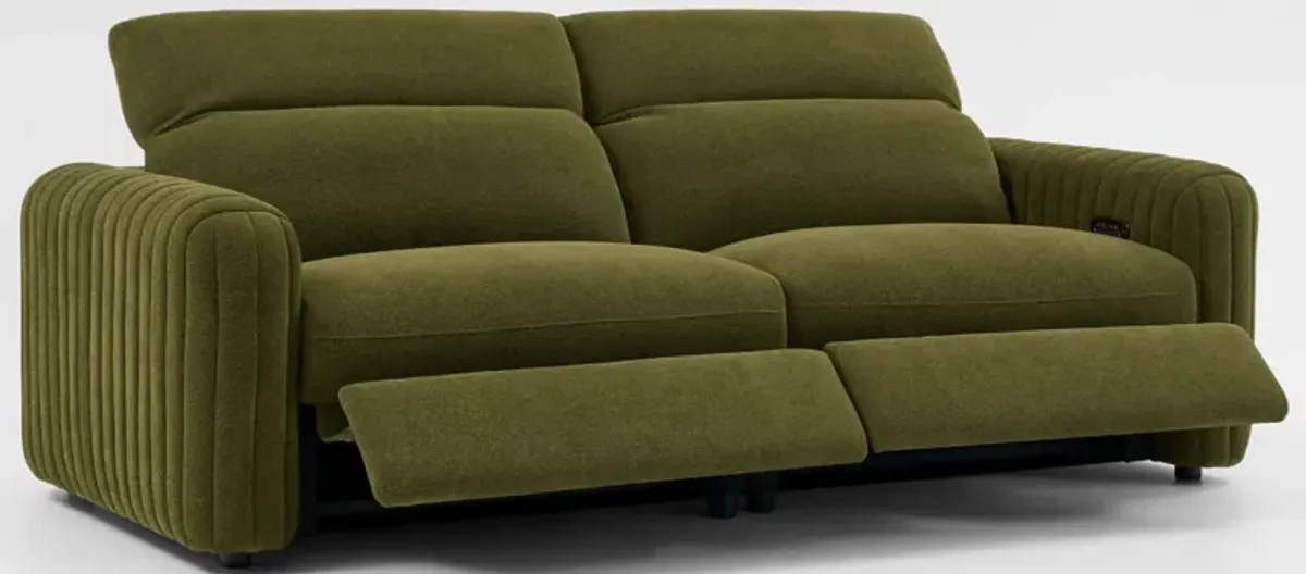 Soho Dual-Power Reclining 2-Piece Sofa - Peat