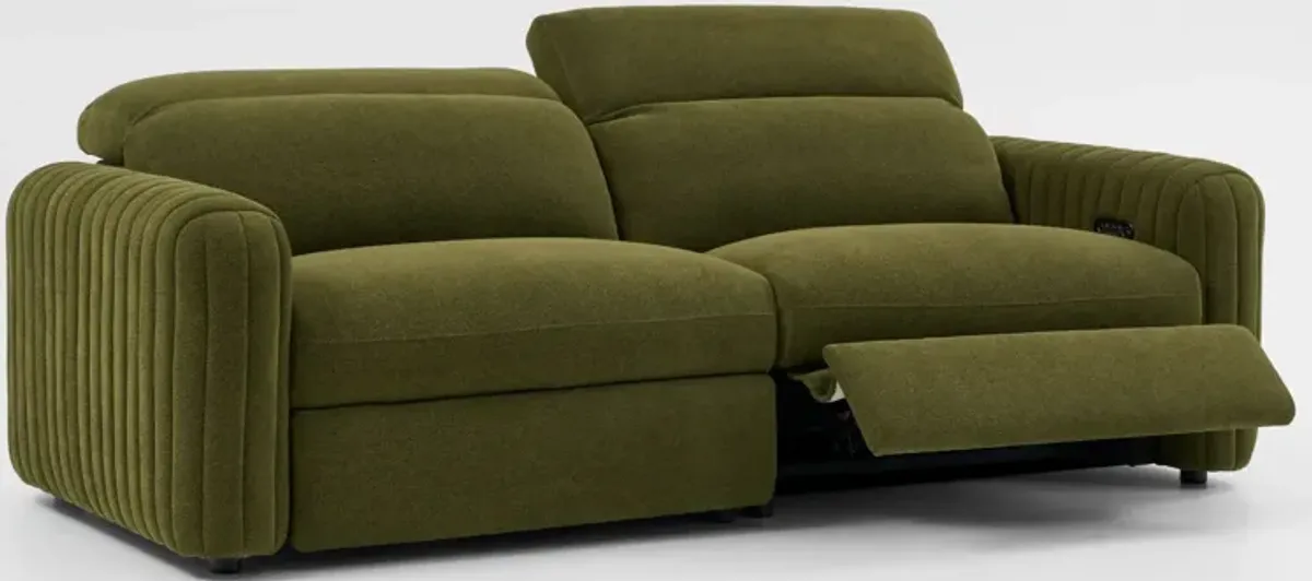 Soho Dual-Power Reclining 2-Piece Sofa - Peat