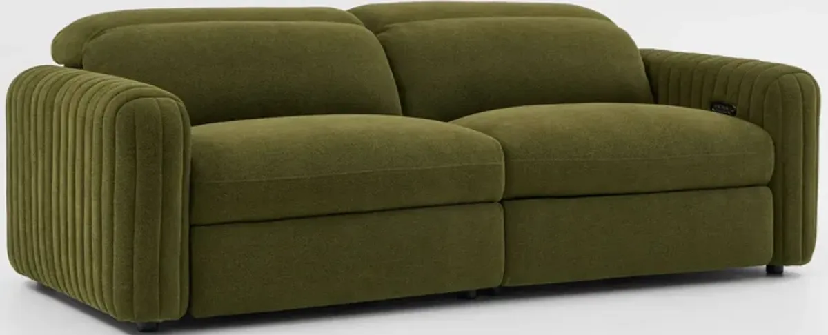 Soho Dual-Power Reclining 2-Piece Sofa - Peat