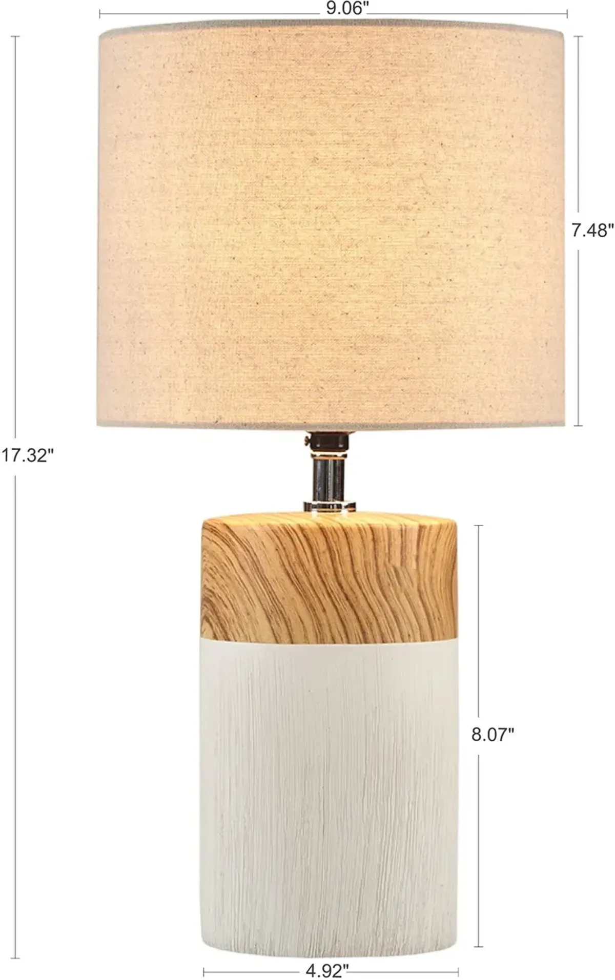 Zanita 17'' Table Lamp - White