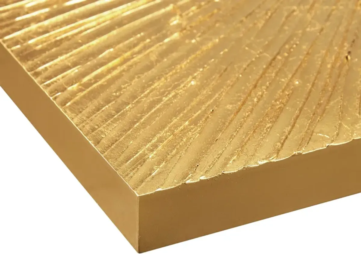 Resin 30'' x 30'' Wall Art Set - Gold