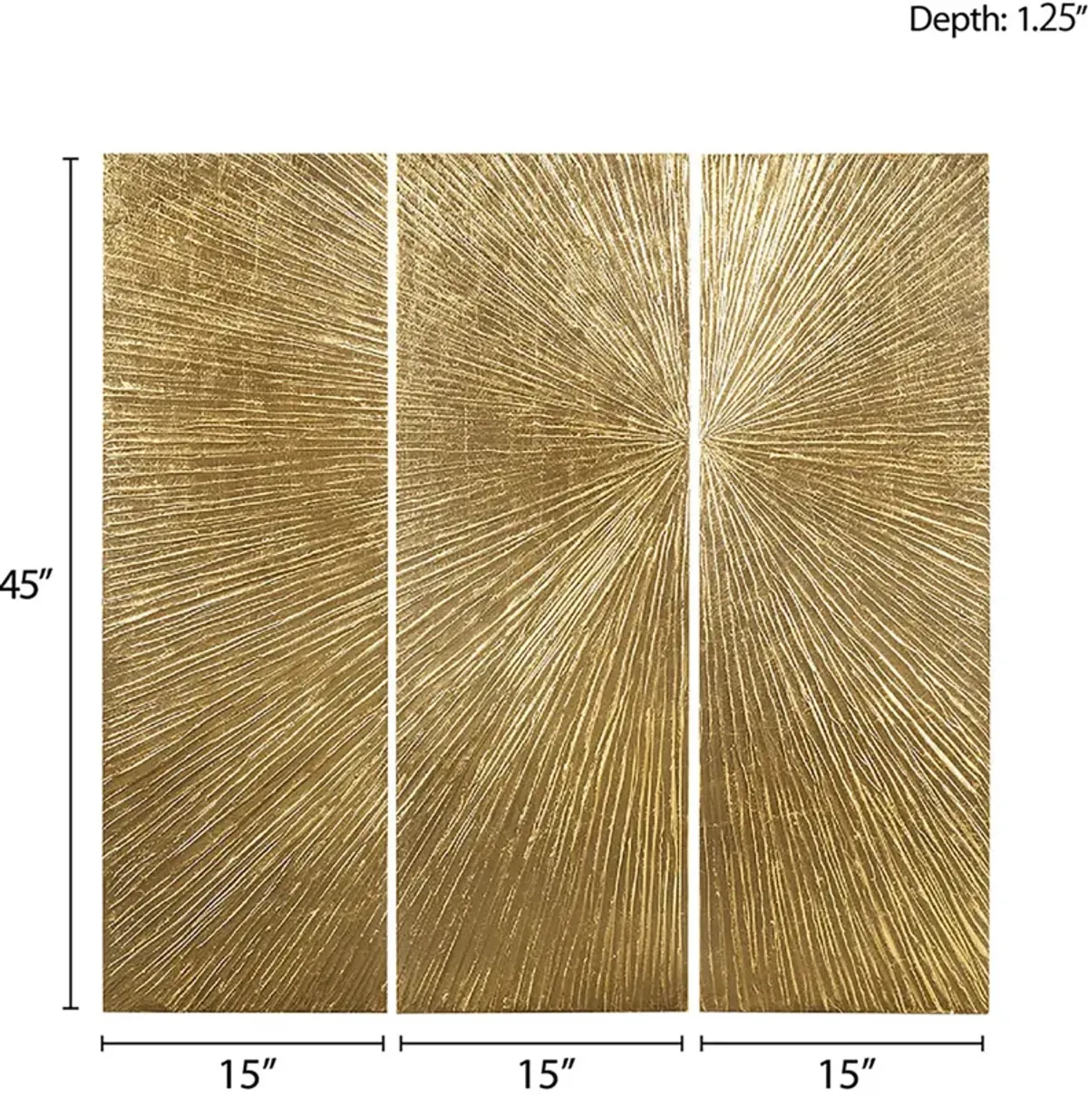 Resin 3-Piece 45'' x 15'' Wall Art Set