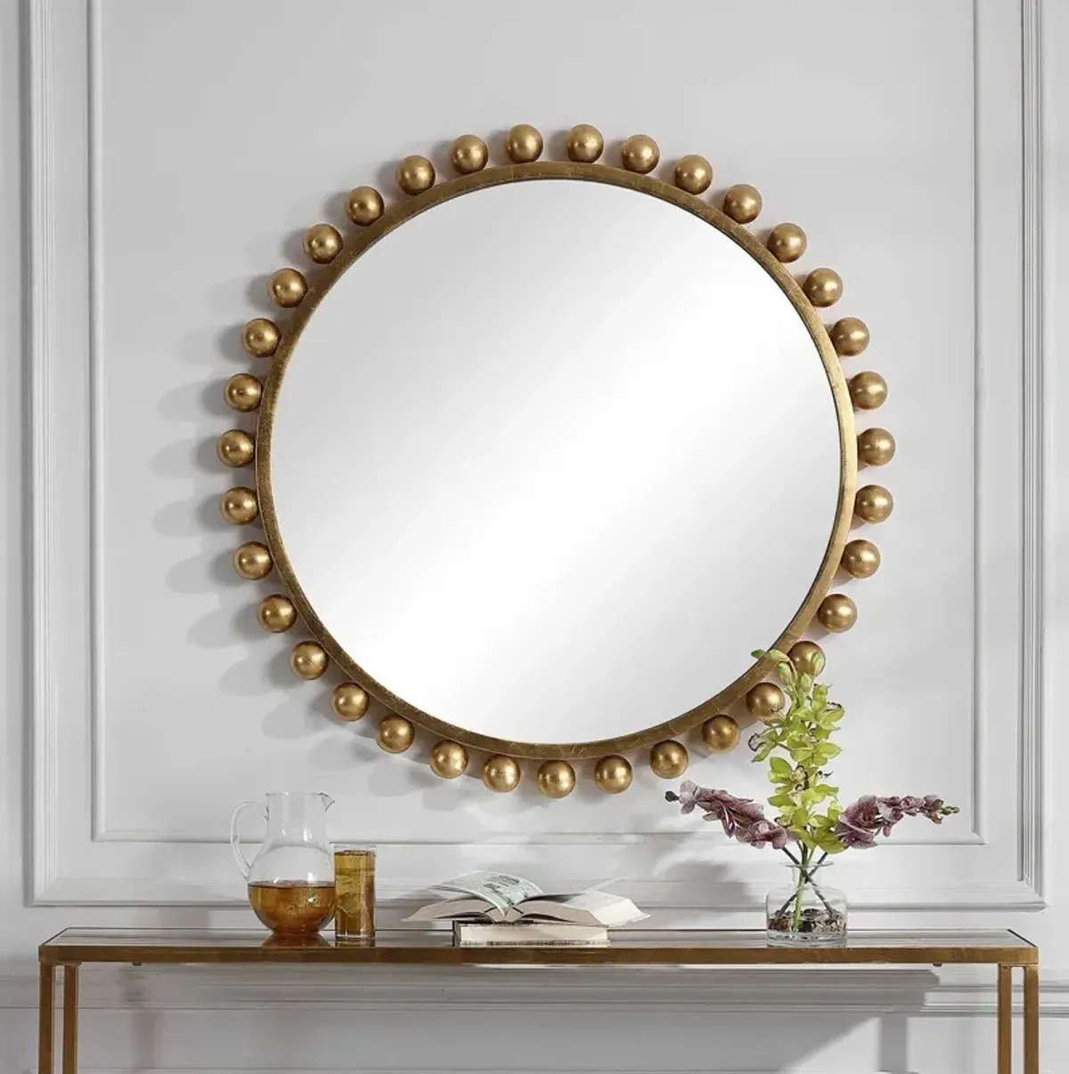 Cyra 44'' Round Wall Mirror