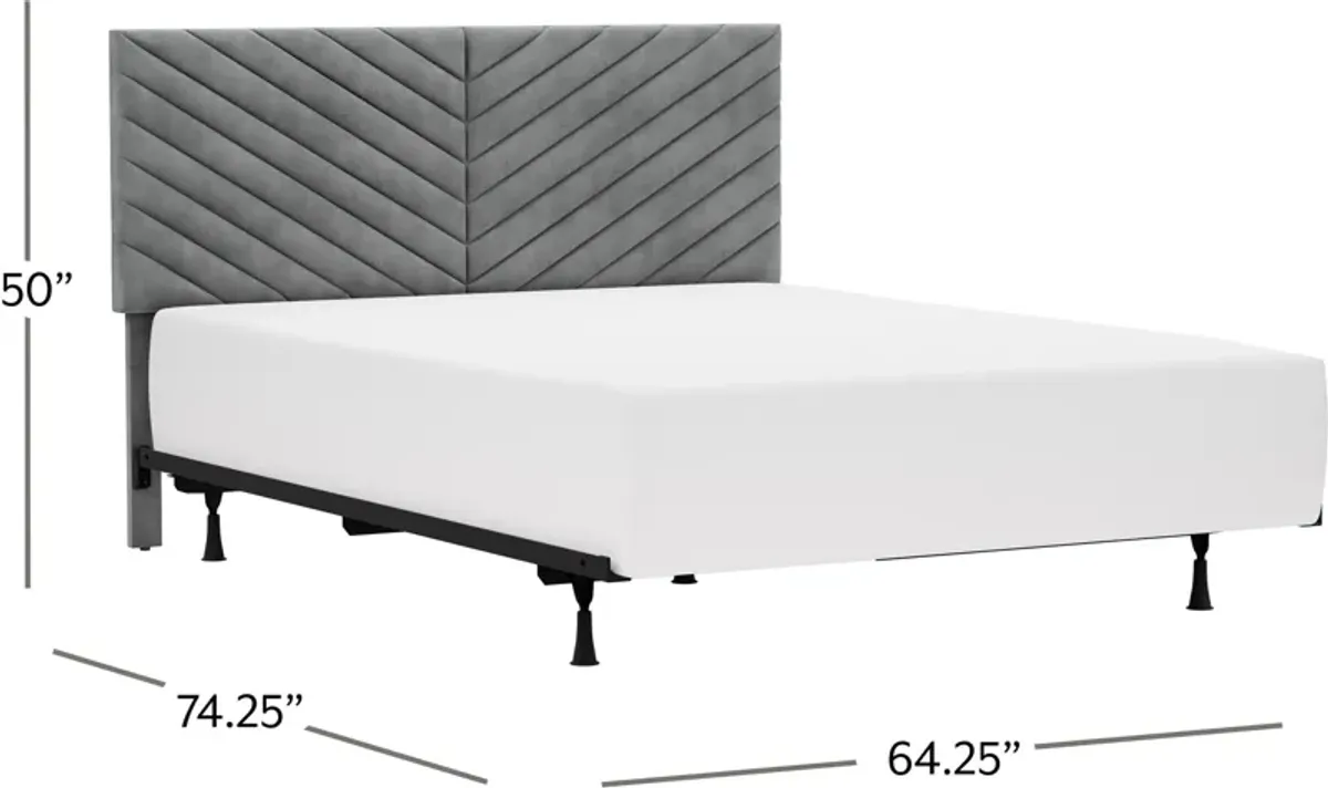 Ralph Queen Upholstered Bed - Gray