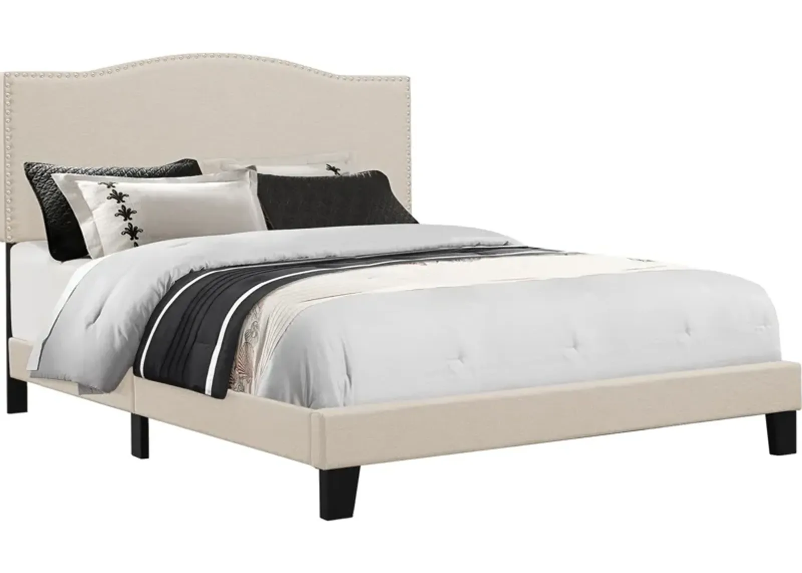 Windsong King Upholstered Bed - Linen