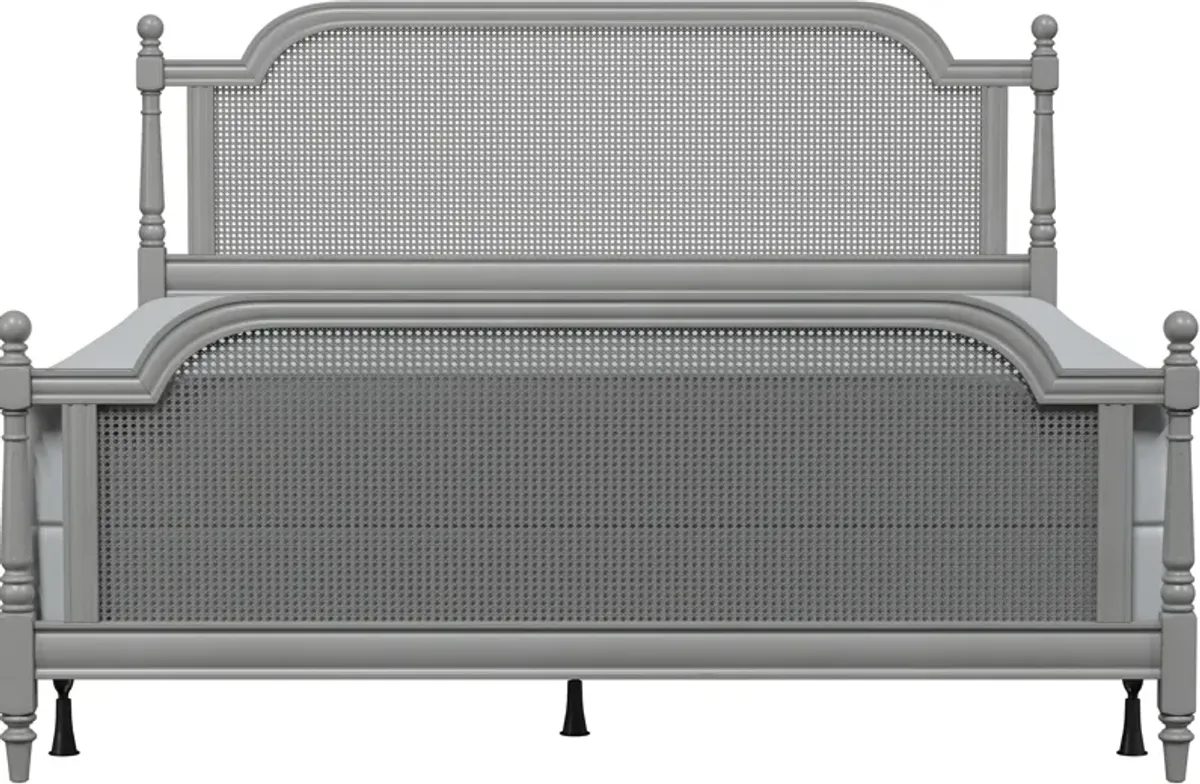 Zophia King Bed - Gray