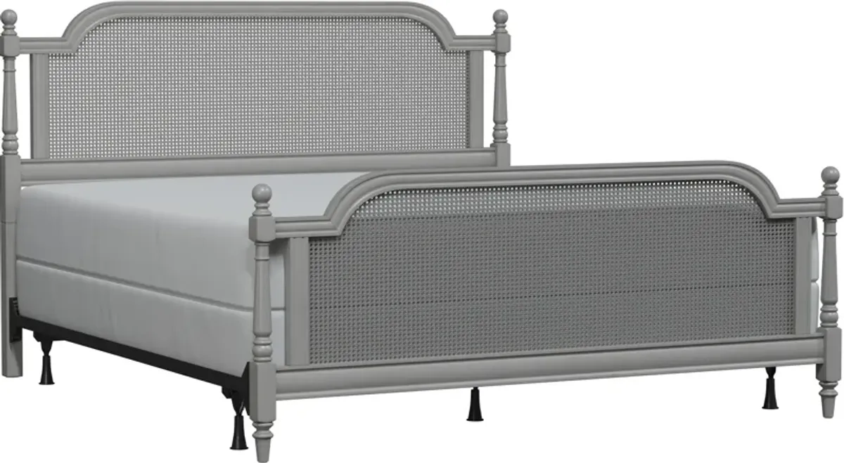 Zophia King Bed - Gray