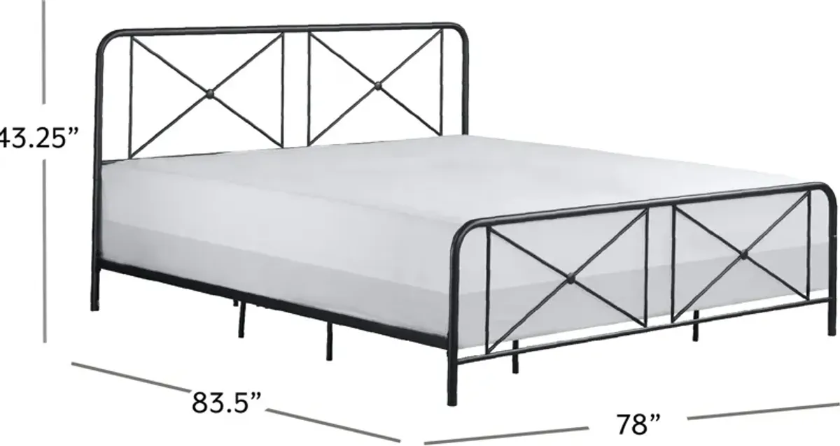 Mercer King Bed - Black