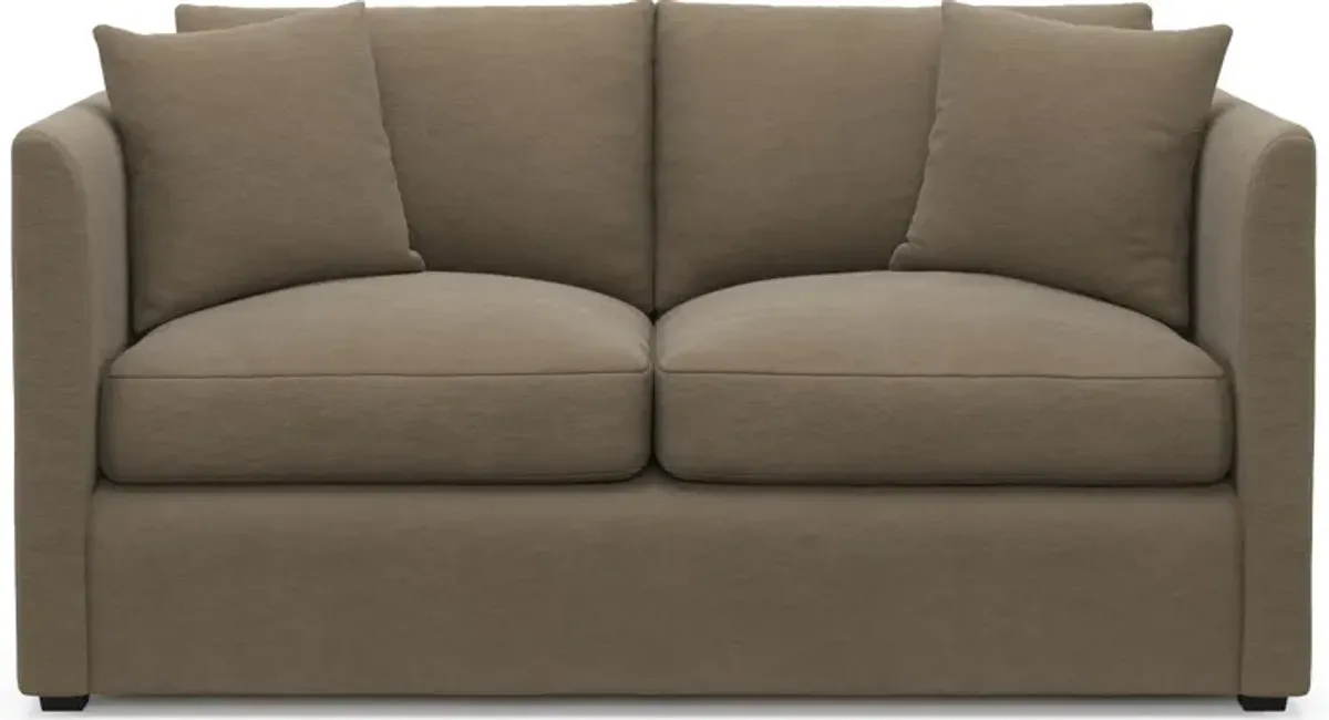 Benji Foam Comfort Loveseat - Merrimac Brownstone