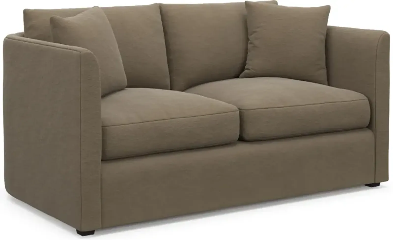 Benji Foam Comfort Loveseat - Merrimac Brownstone