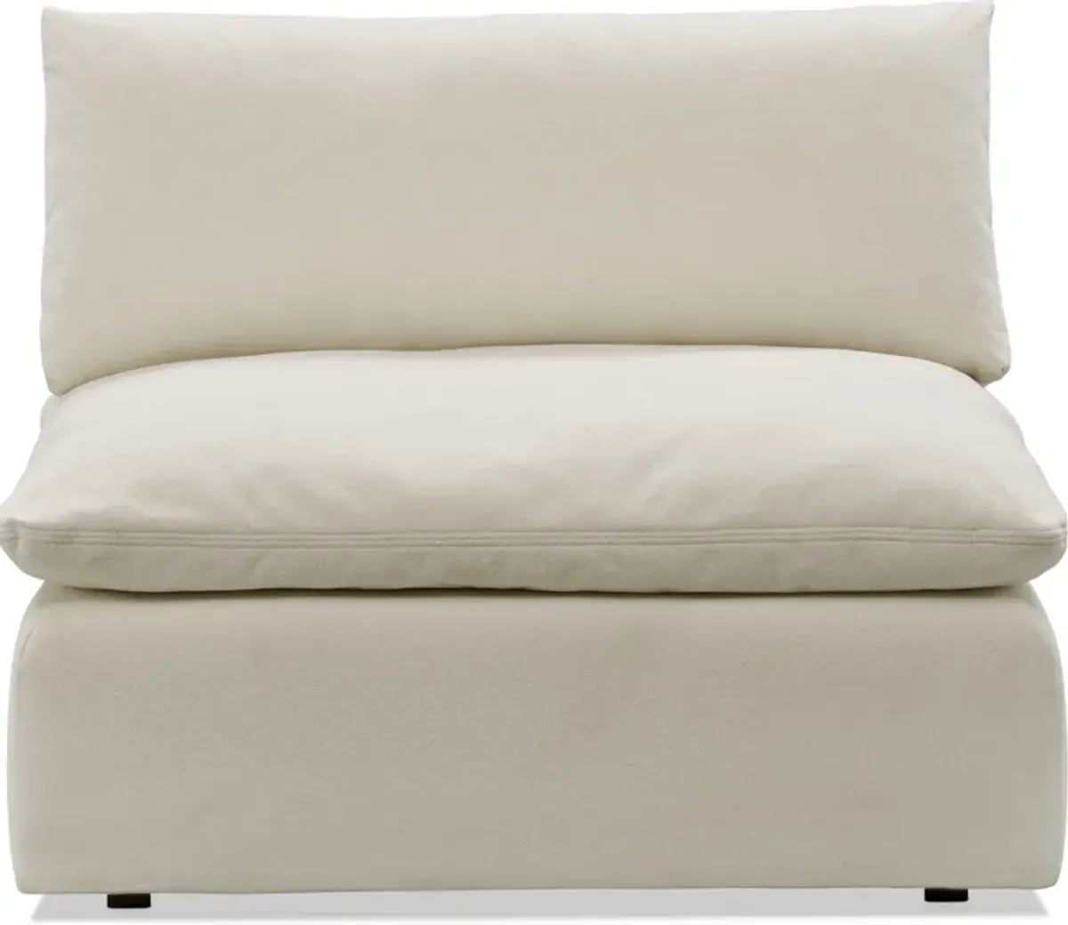 Lola Armless Chair - Ivory