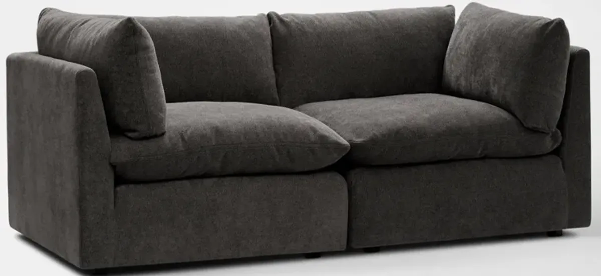 Lola 2-Piece Sofa - Charcoal