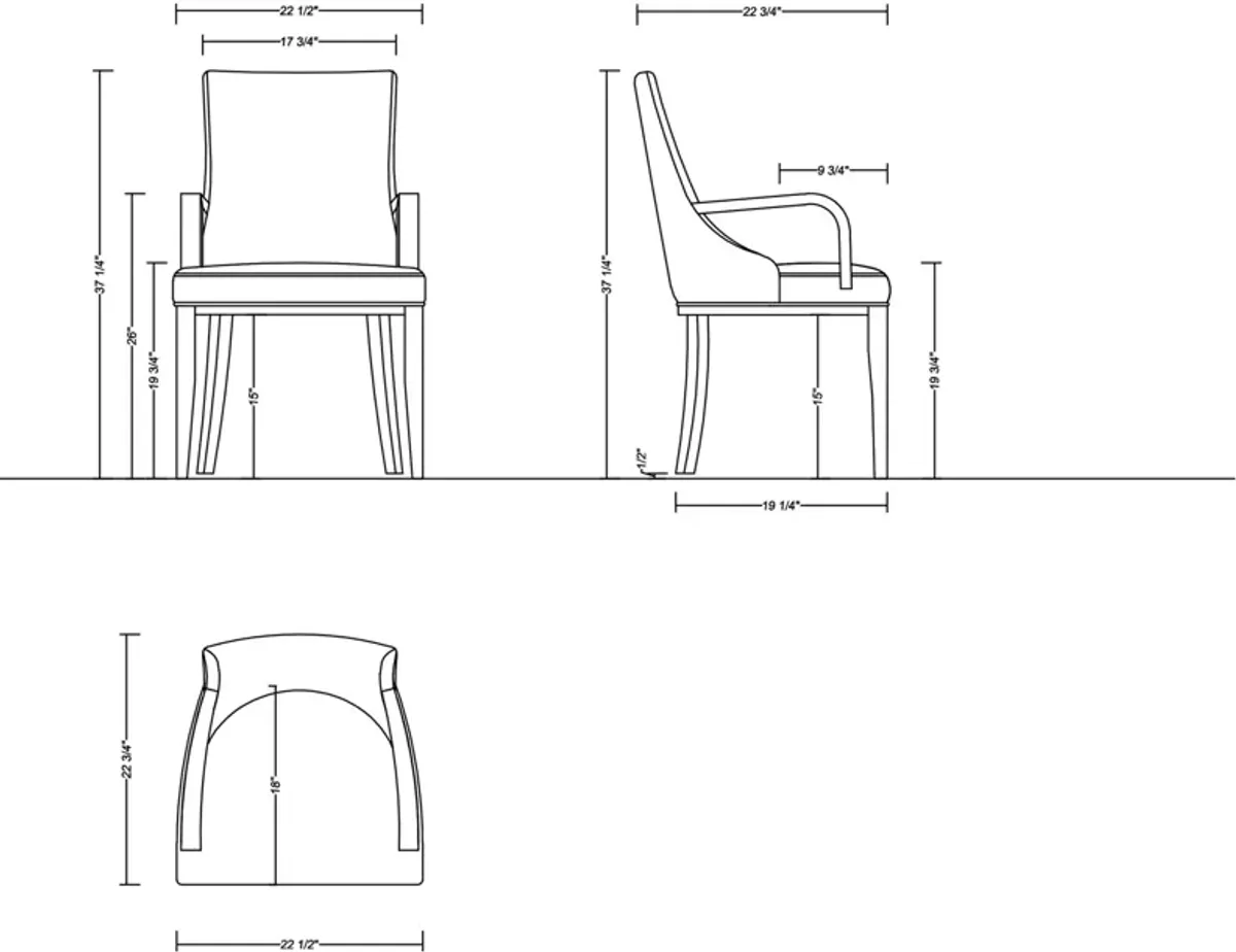 Strato 4 Dining Chairs and 2 Arm Chairs - Tan