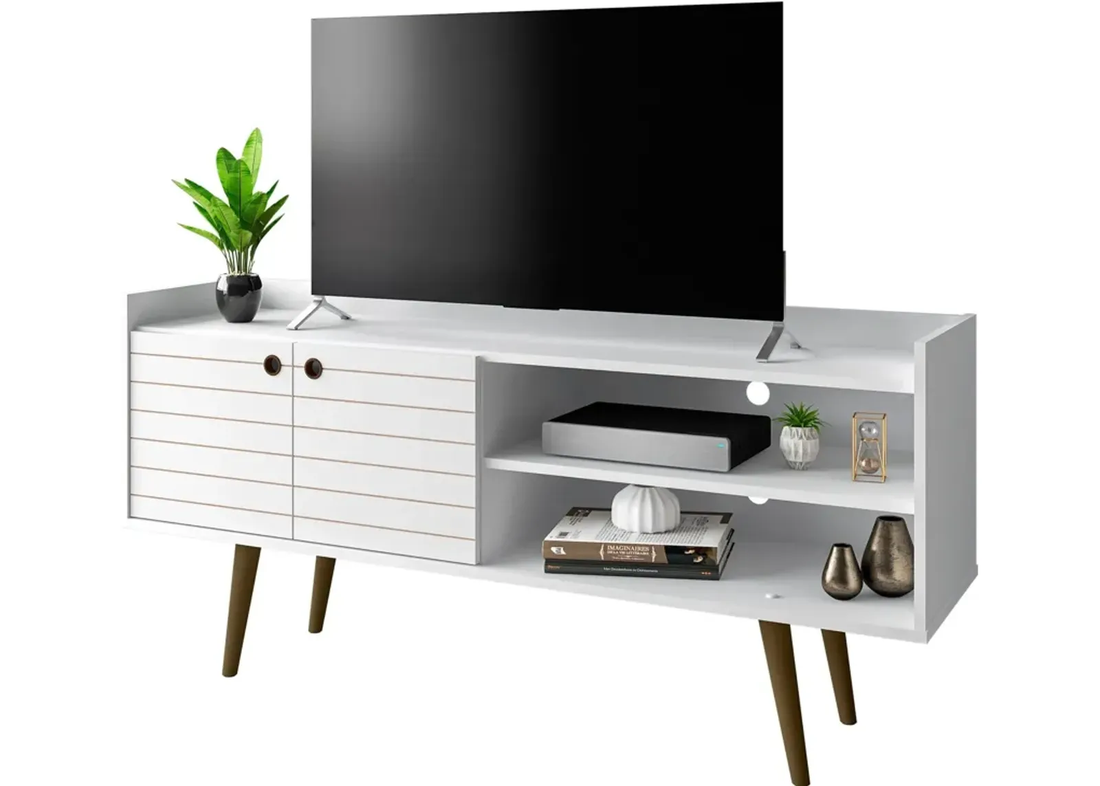 Marlo 54" TV Stand - White