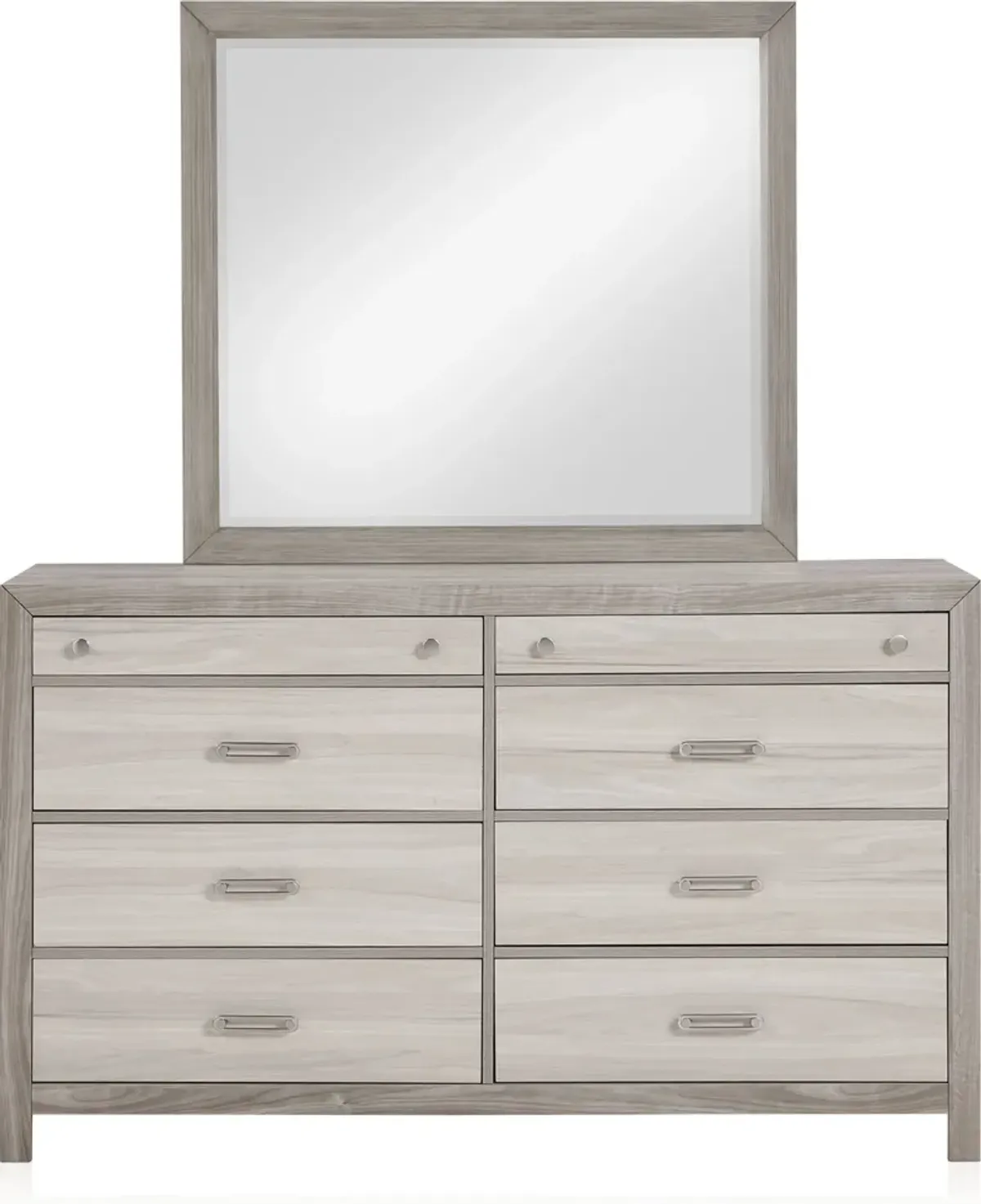 Asher 5-Piece Queen Bedroom Set with Dresser and Mirror