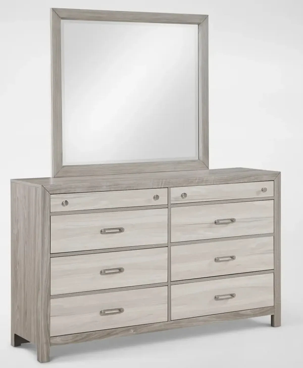 Asher 5-Piece King Bedroom Set with Dresser and Mirror