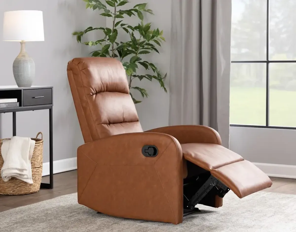 Simone Manual Recliner - Camel