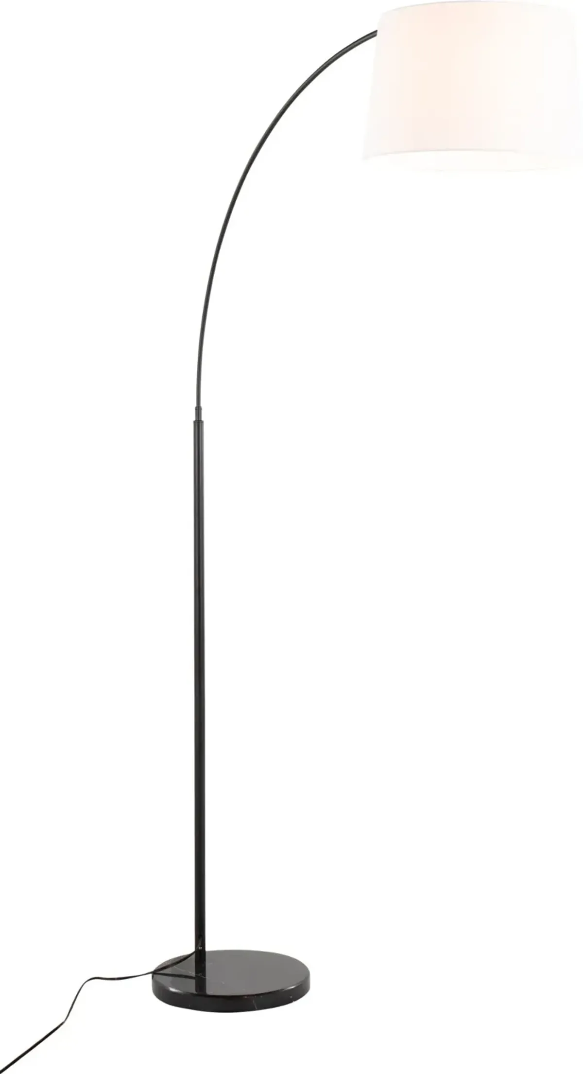 Twain 74'' Floor Lamp - Black/White