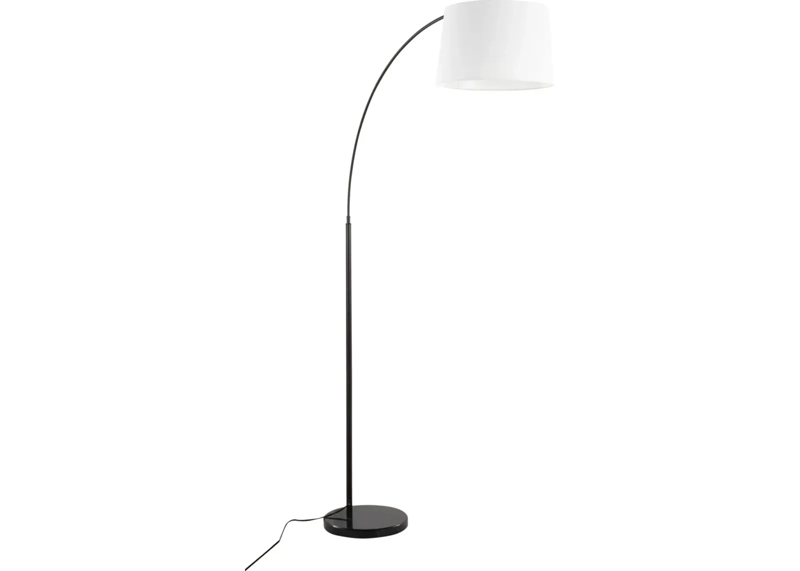 Twain 74'' Floor Lamp - Black/White