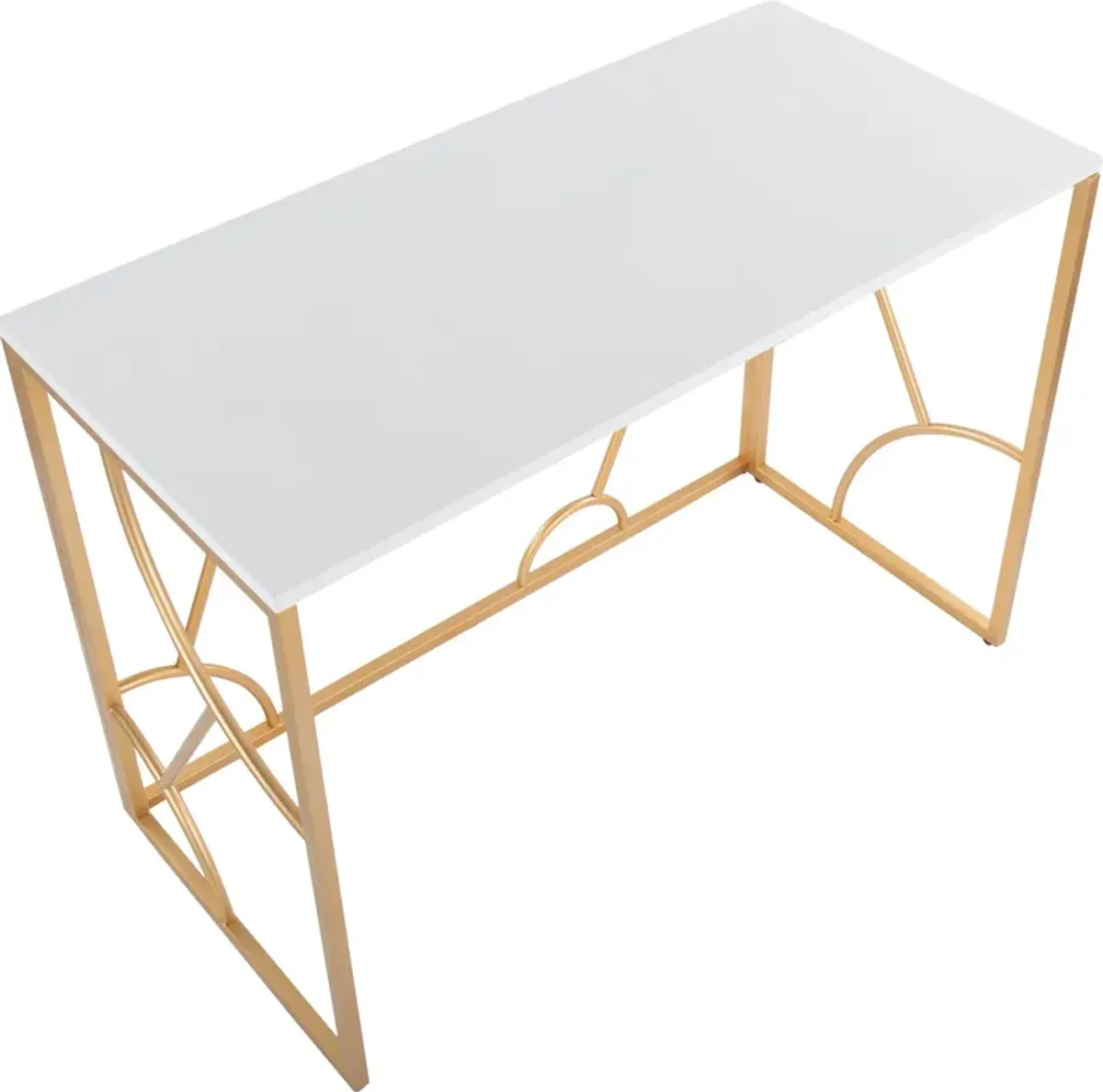 Lauryn Desk - White/Gold
