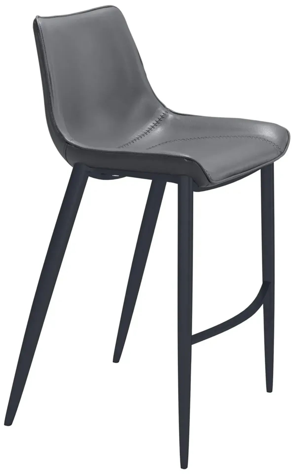 Millie Set of 2 Bar Stools - Gray/Black