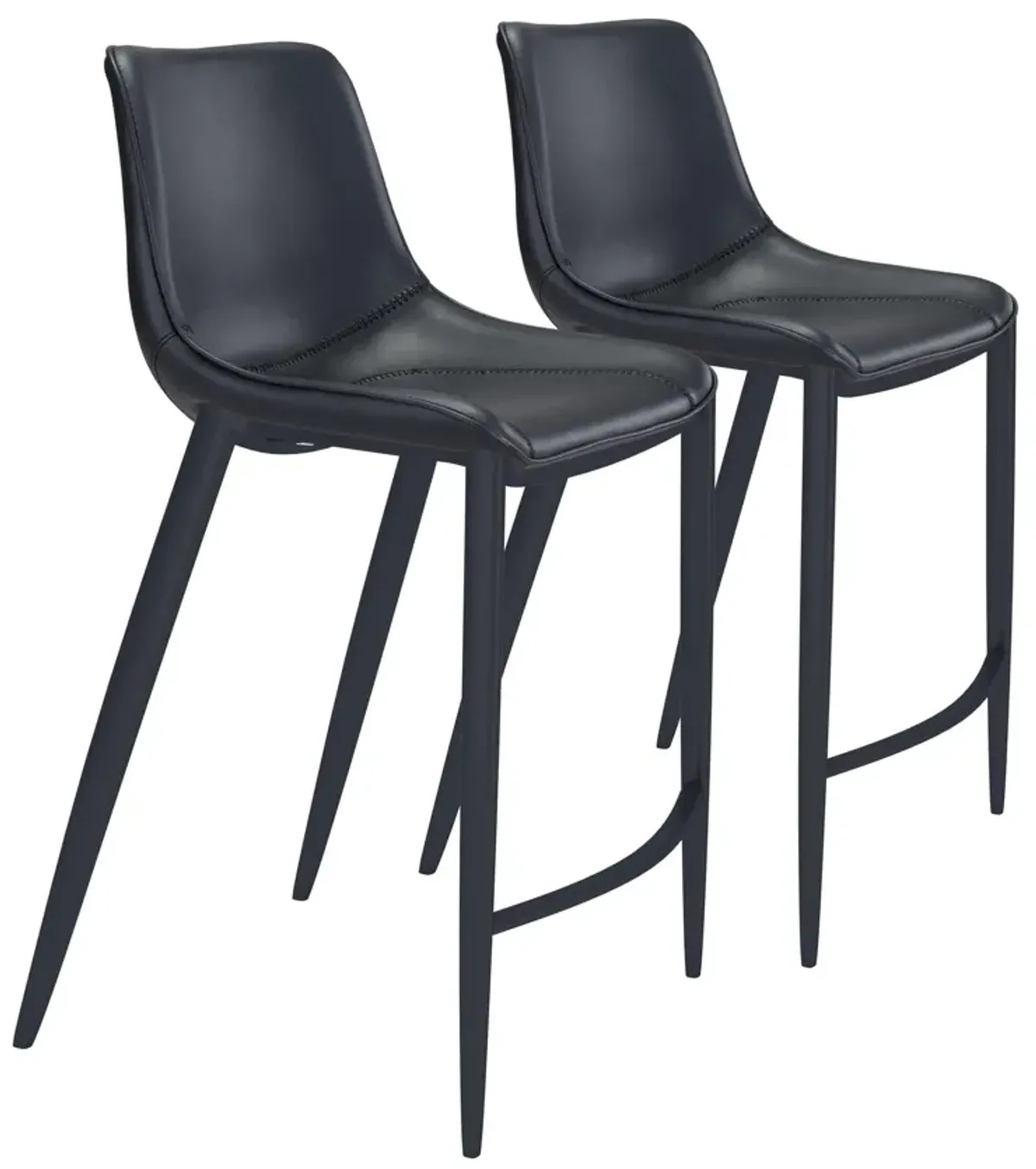 Millie Set of 2 Bar Stools - Black