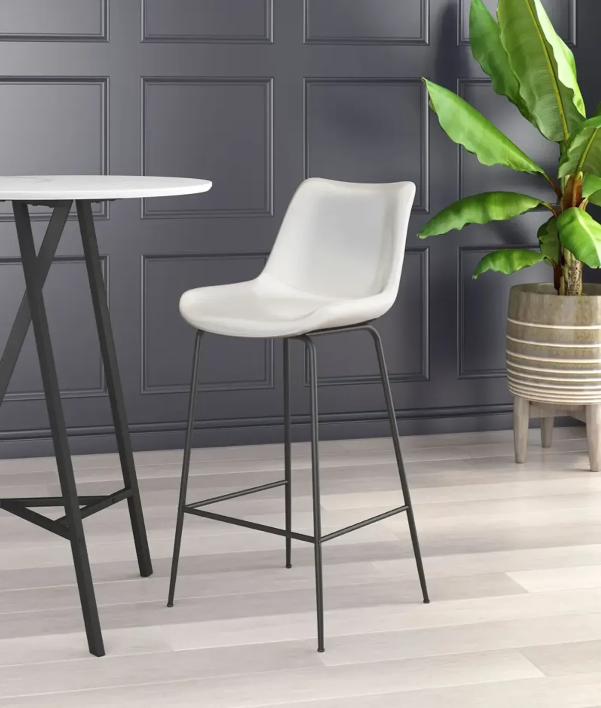 Xyon Bar Stool - White