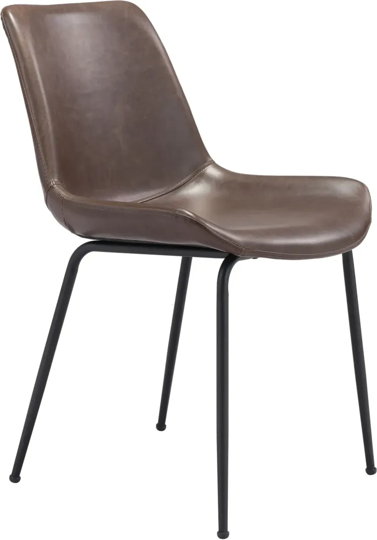 Xyon Set of 2 Dining Chairs - Brown