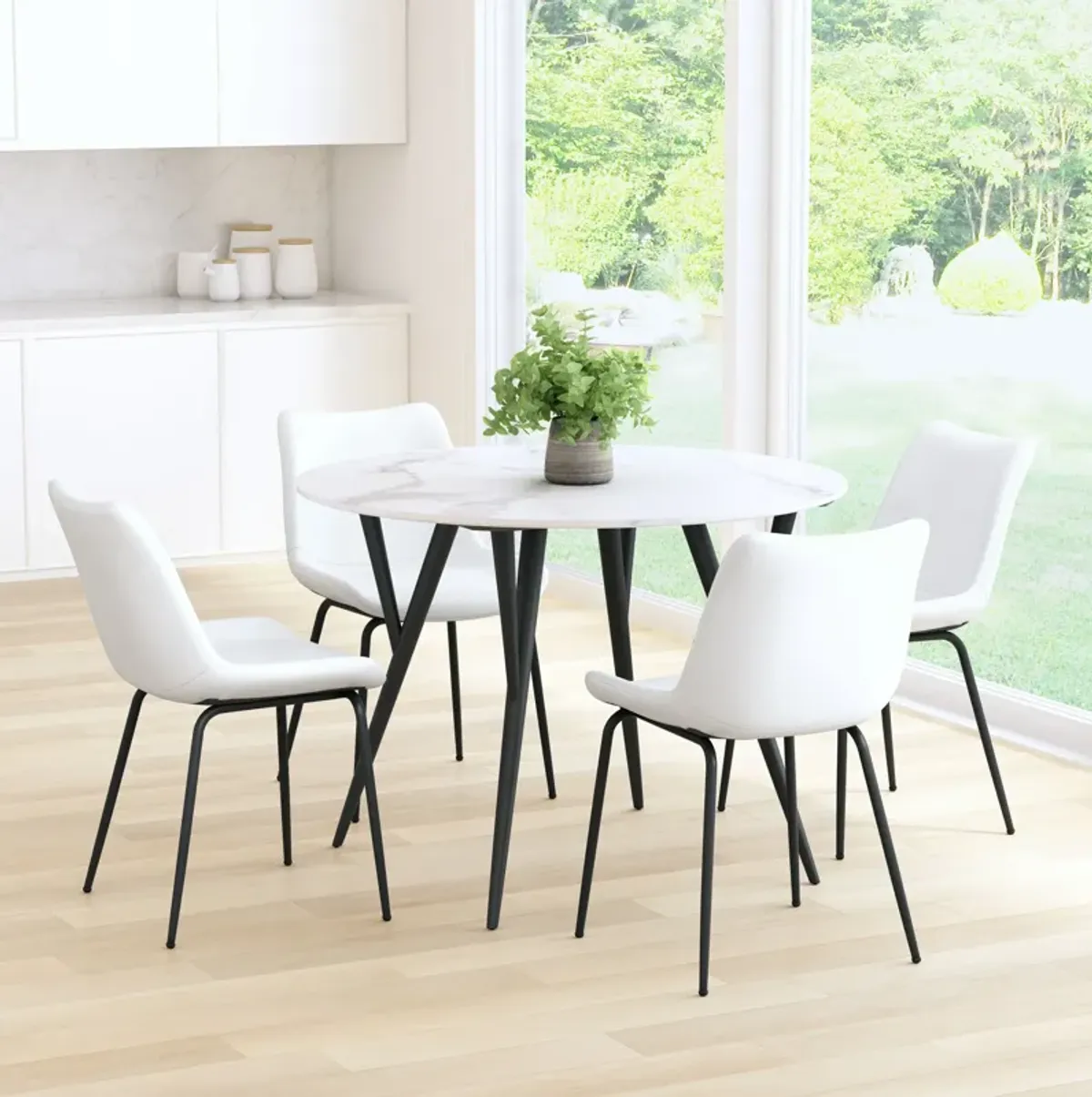 Xyon Set of 2 Dining Chairs - White