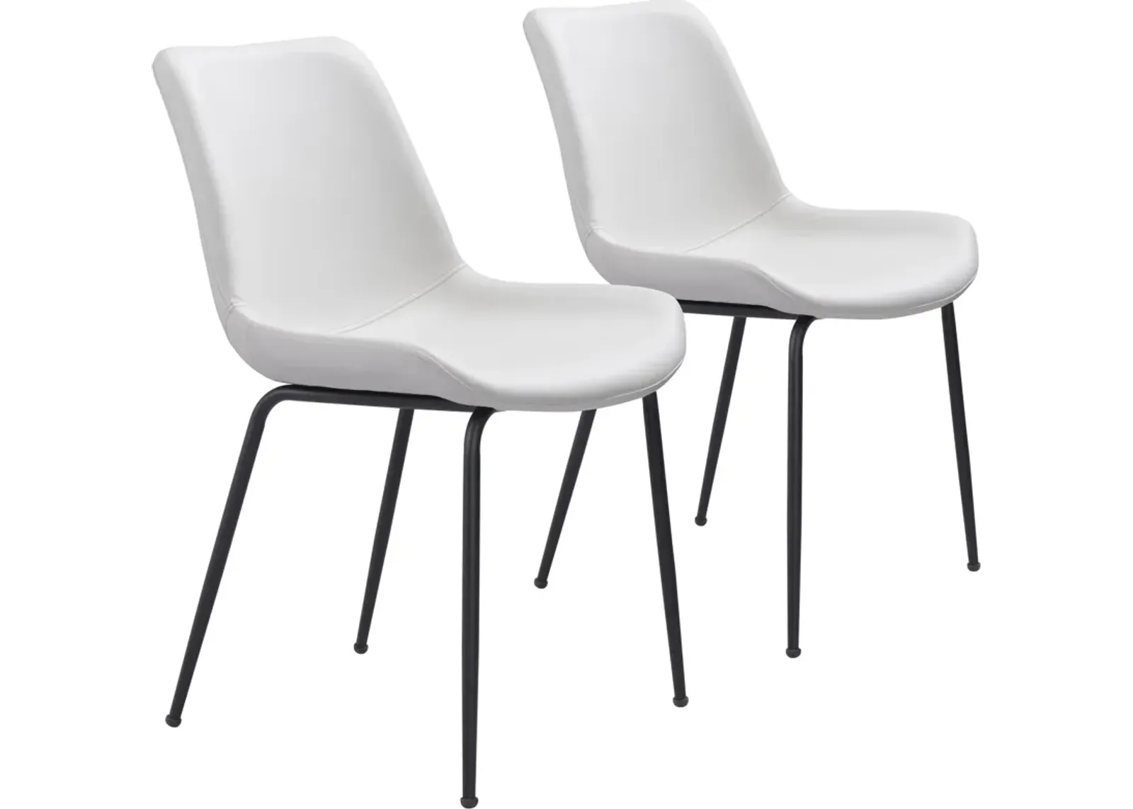 Xyon Set of 2 Dining Chairs - White